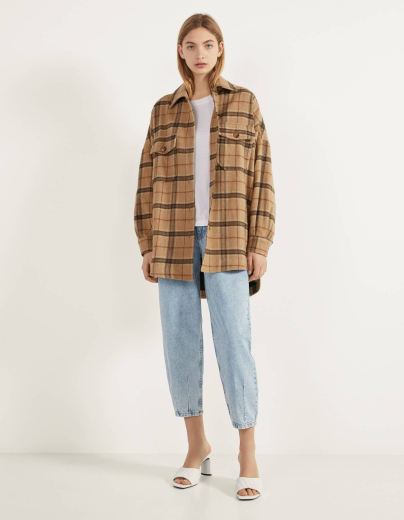 Hemdjacke mit Karomuster